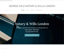 Tablet Screenshot of notary-london.com